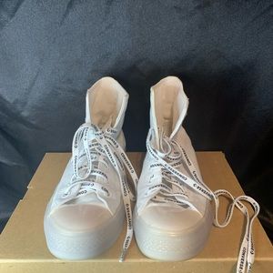 WHITE AND CLEAR CONVERSE